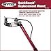 HYDE 28690 QuickReach Telescoping Pole, Extends from 7-1/2 to 12 Feet, Multi Colored and Hyde Tools Model 28730 Quick Reach Replacement Paint Spray Mount
