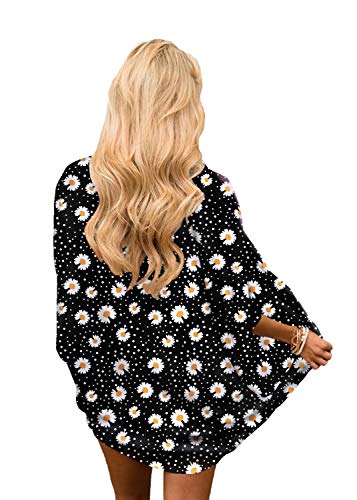 Image of CASURESS Women's Cardigan-Sheer Kimono Loose Summer Floral Print Cover Ups