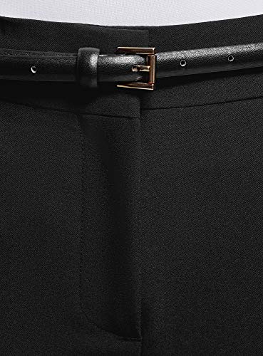 Oodji Ultra Donna Pantaloni con Cintura e Finitura...