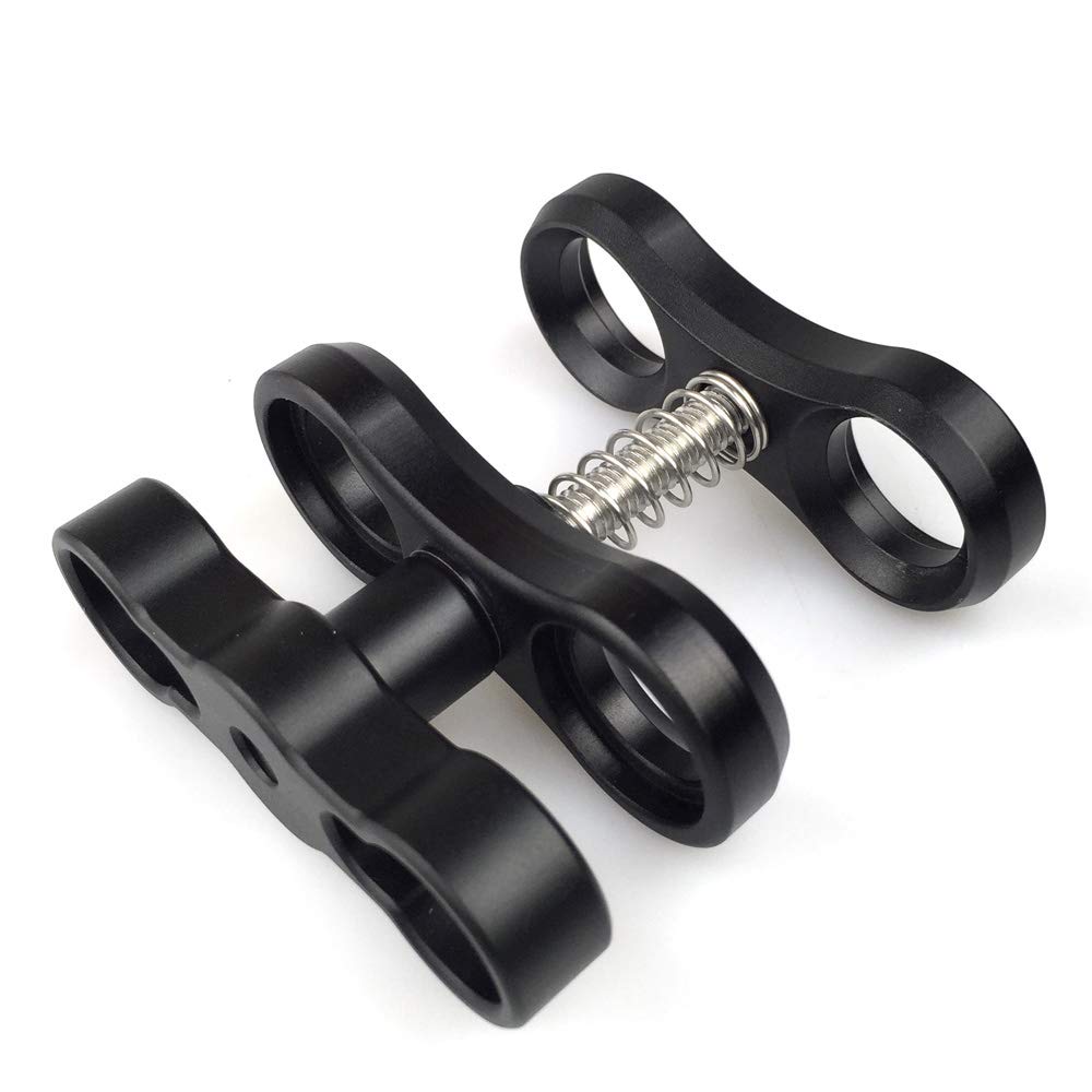 Seafrogs Aluminum Alloy Clamp Ball Joint Bracket Arm Two Section Holder Diving Essential Accessory Light Combination Fixed Clamp CP-2
