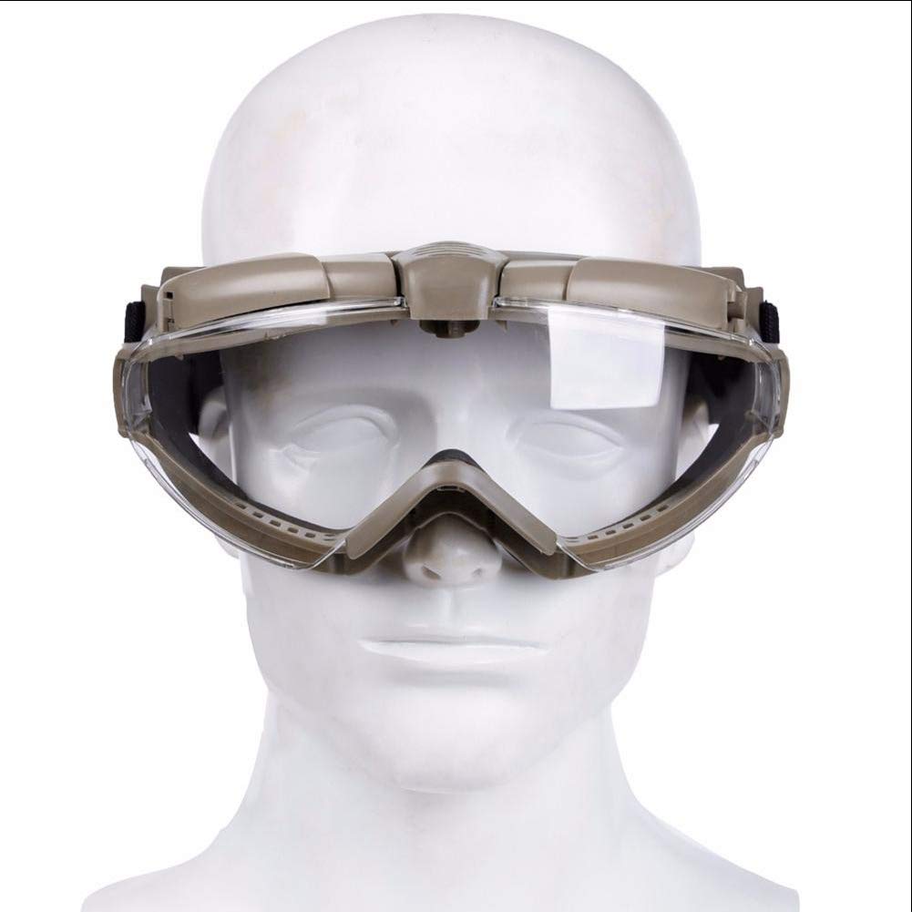 Gafas Antivaho para Airsoft Y Paintball Tácticas para Montar en Casco, Ciclismo, Resistencia, Ventilador Incorporado, Gafas de Protección Uv, Gafas con Lentes de Pc para Caza Al Aire Libre/Ta
