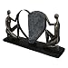 Produktbild Casablanca modernes Design GILDE Deko Skulptur Affair of The Heart - Liebe Geschenk - bronzefarbenmit Herz - Basis schwarz - Breite 38 cm