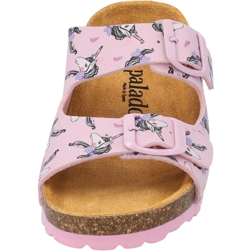 Korfu G Print Kids Flip Flops - Girls Sandals with Adjustable Straps - Comfortable Shoes with Fine Suede Sole - Sneakers with Natural Cork Footbed4