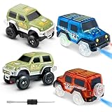 Nzkeuf 4 STK Strax Bahn Auto Set, Autorennbahn Spielzeug Auto Kompatibel mit den meisten Tracks Kinder, Kinderspielzeug ab 3 Jahre Junge Mädchen, Autos Spielzeug Rennstrecke