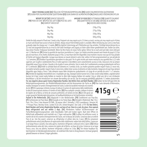 by Amazon Katzenfutter, nass, Stücke mit Rind in Sauce, 12 x 415 g