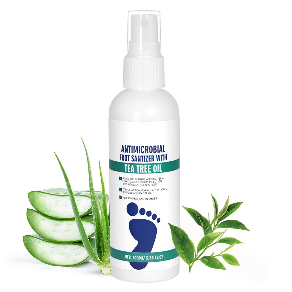 AOOWU Spray Purificante de Pies para hombres y mujeres, para Micosis, Controla el Olor, Spray Fungicida Antiséptico
