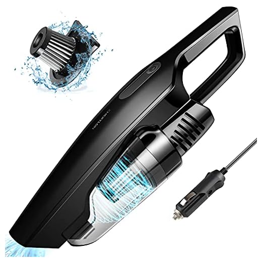 CHERYLON Car Vacuum, Portable Car Vacuum Cleaner High Power 150W/8000Pa,16.4-Foot Cable,12-Volt Wet/Dry Handheld Vacuum Cleaner for Car Detailing and Cleaning Car Interior