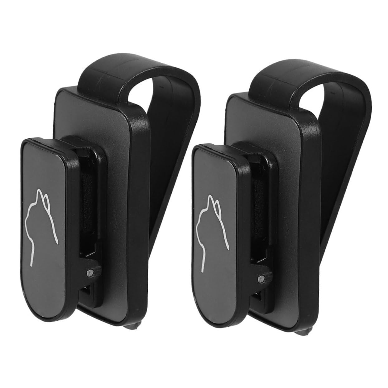 ULTECHNOVO 6pezzi Porta Occhiali da Sole per Auto Clip per Visiera Supporto Compatto e Sicuro per Occhiali e Carte Facile Accesso e Organizzazione Auto