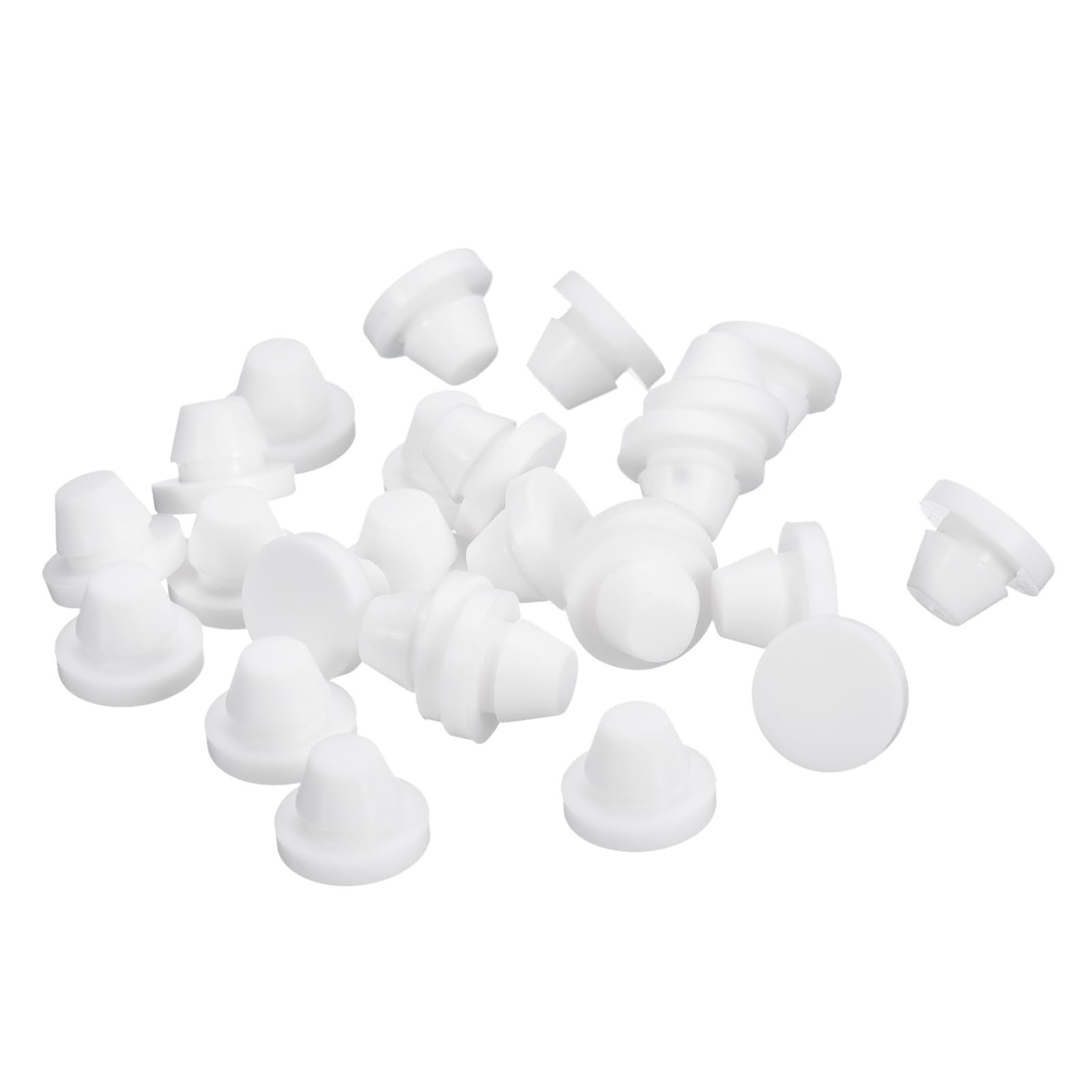 Bouchon En Caoutchouc Blanc Solide, 23 Tailles, 1 à 26 Pièces