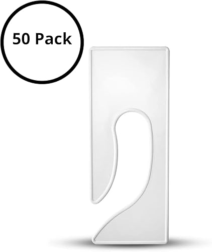 Miniatura 8 de Divisores rectangulares para colgar ropa en blanco, tamaño King, paquete de 25 unidades  Ideal para organización de ropa, divisores de tamaño,