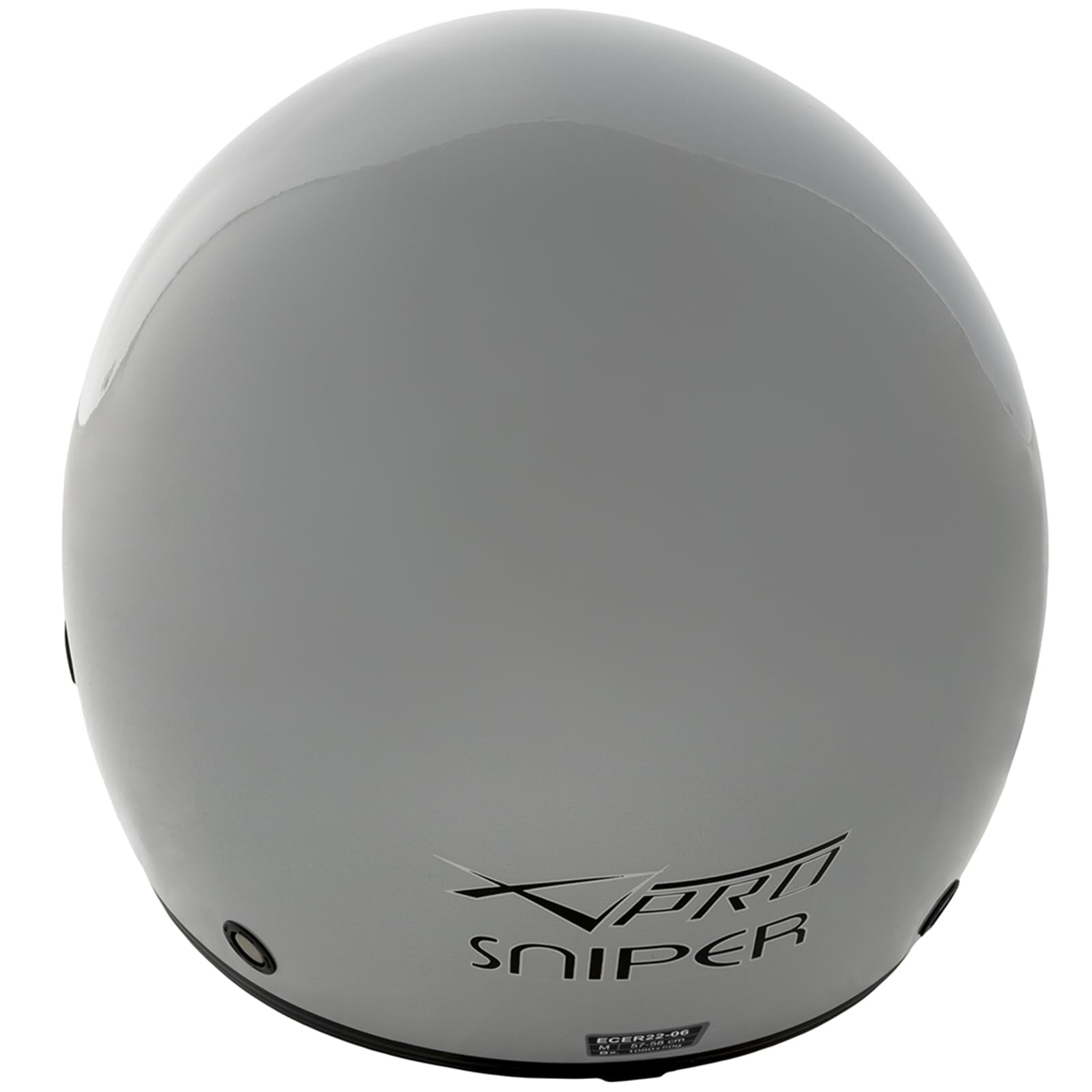 Casco Jet Scooter Moto Omologato ECE 22-06 Visiera Parasole Argento S