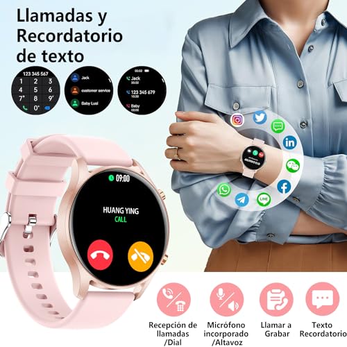 Smartwatch, Wireless smartwatch rosa Marca RUBOQE (2)