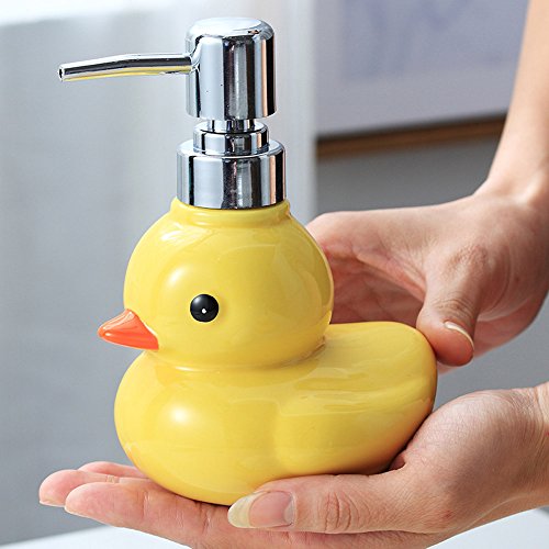 123Arts Ceramics Duck Soap Dispenser With Stainless Pump Soap Bottle Or Lotion Bottle,Home Decoration #TOP3