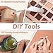 JIYIN 4 PCS Mini Metal Makeup Spatula, 4 Styles Multi-functional Stainless Steel Cosmetic Spatula Reusable Skin Care Cosmetic Spatulas Facial Applicator Tool for Face Mask Cream Lotions Moisturizers
