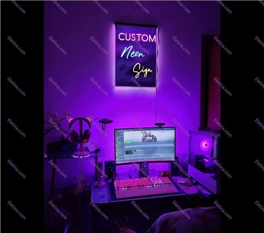 Image of Bar Neon Light Sign New York City Skyline Silhouette Dual Color Led Lamp Neon Like Signs For Wall Decor 12 * 16 in