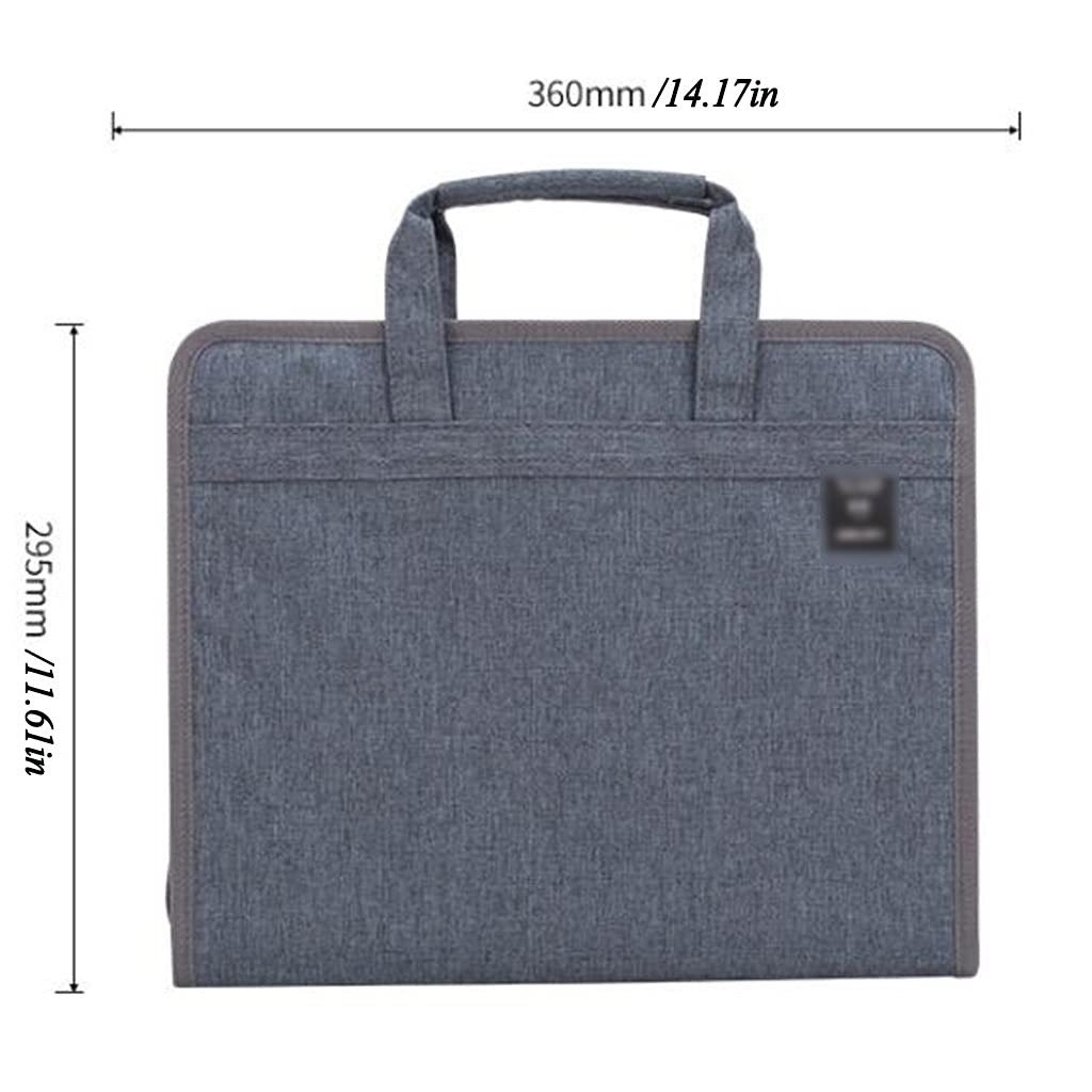 Portadocumenti Impermeabile, Portadocumenti in Plastica, Borsa da Viaggio per Ufficio A Casa, Portadocumenti Resistente all'Acqua con 13 Tasche A4 per Documenti Importanti, Documenti Legali