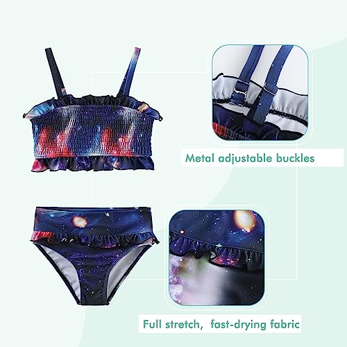 Image of Moon Tree Girls Two Piece Bikini Swimsuits Bathing Suit Athletic Swim Suit
