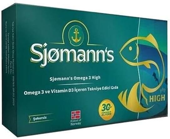 Sjomanns Y ksek Omega 3 ve Vitamin D3  eren Takviye edici G da 30  i nenebilir Jel Tablet