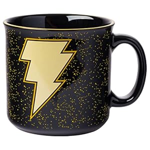 Silver Buffalo DC Comics Black Adam Ceramic Camper Mug, 20 Ounces