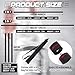 Silipull 2 Pack 4ft & 6ft Collapsible Bo Staff Foam Padded Martial Arts Training Staff Black and Red Foam Padded Training Stick Practice Bar with Carry Bag for Safe Practice and Karate