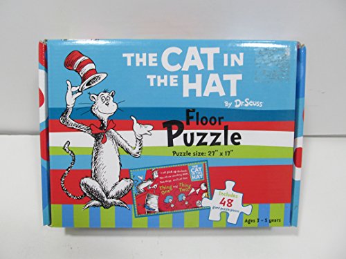 Dr. Seuss The Cat in The Hat Floor Puzzle Includes 48 Giant Puzzle Pieces Age 3-5 Years