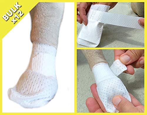 PawFlex Medimitt Paw Bandages for Dogs, Cats and Pets Medical Booties, First aid