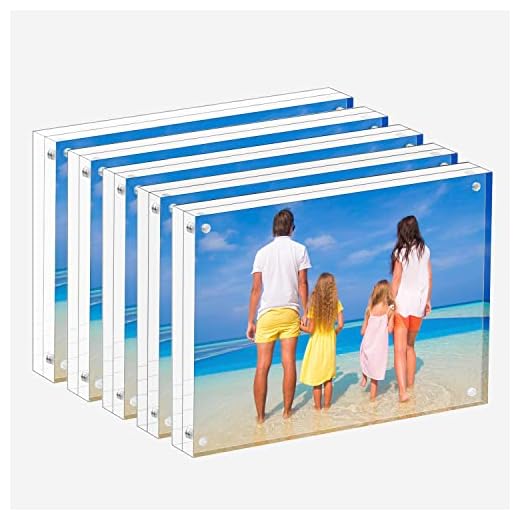 Meetu 5x7 Double Sided Acrylic Frame Pack