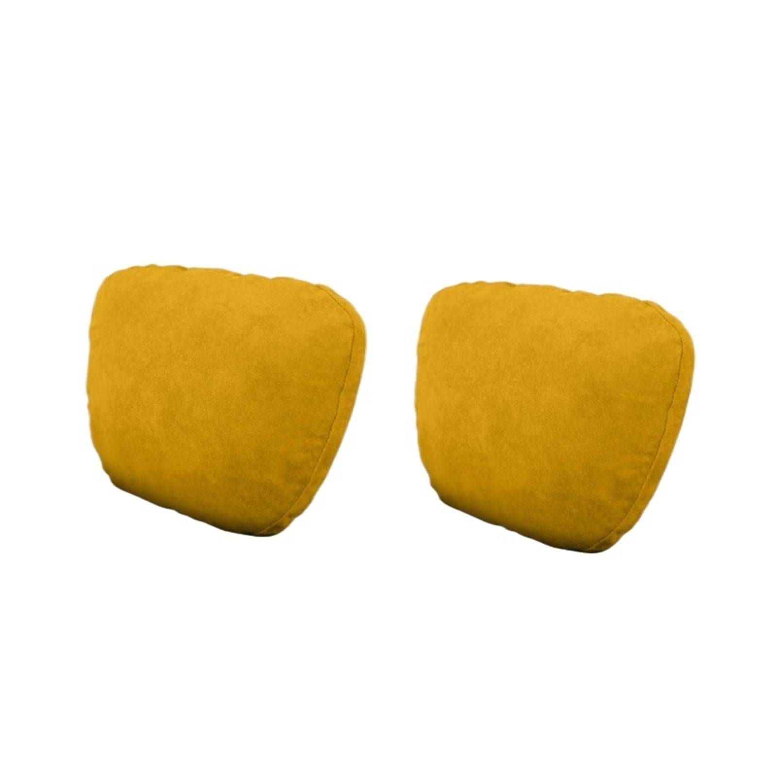 Auto Kopfstütze Passend für Volvo Wildleder Auto Kopfstütze Nackenstütze Sitz Weiches Universal Verstellbares Auto Kissen Nackenstütze Kissen Nackenkissen(2 pcs Yellow)