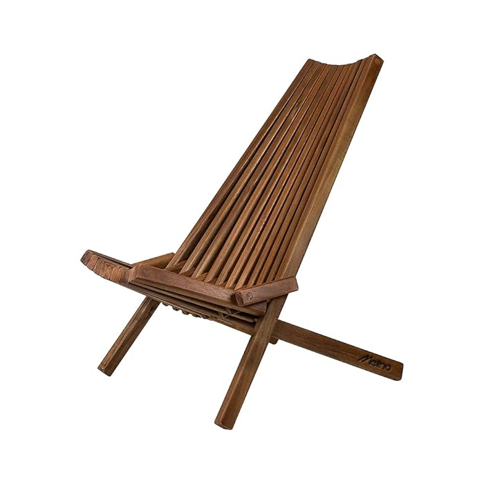 Buy Melino Wooden Folding Chair for Outdoor, Low Profile Acacia Wood