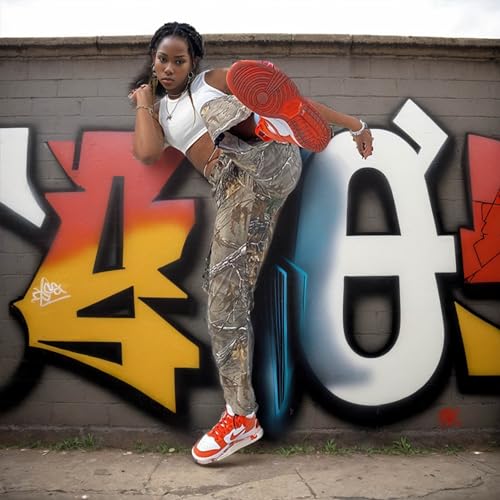 Women Camo Pants Cargo Camouflage Pants for Women Sweatpants3