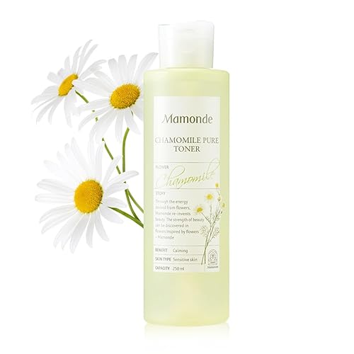 Mamonde Tónico puro de manzanilla, tóner facial calmante y suave para pieles sensibles, barrera cutánea fortalecedora de provitamina B5, probada
