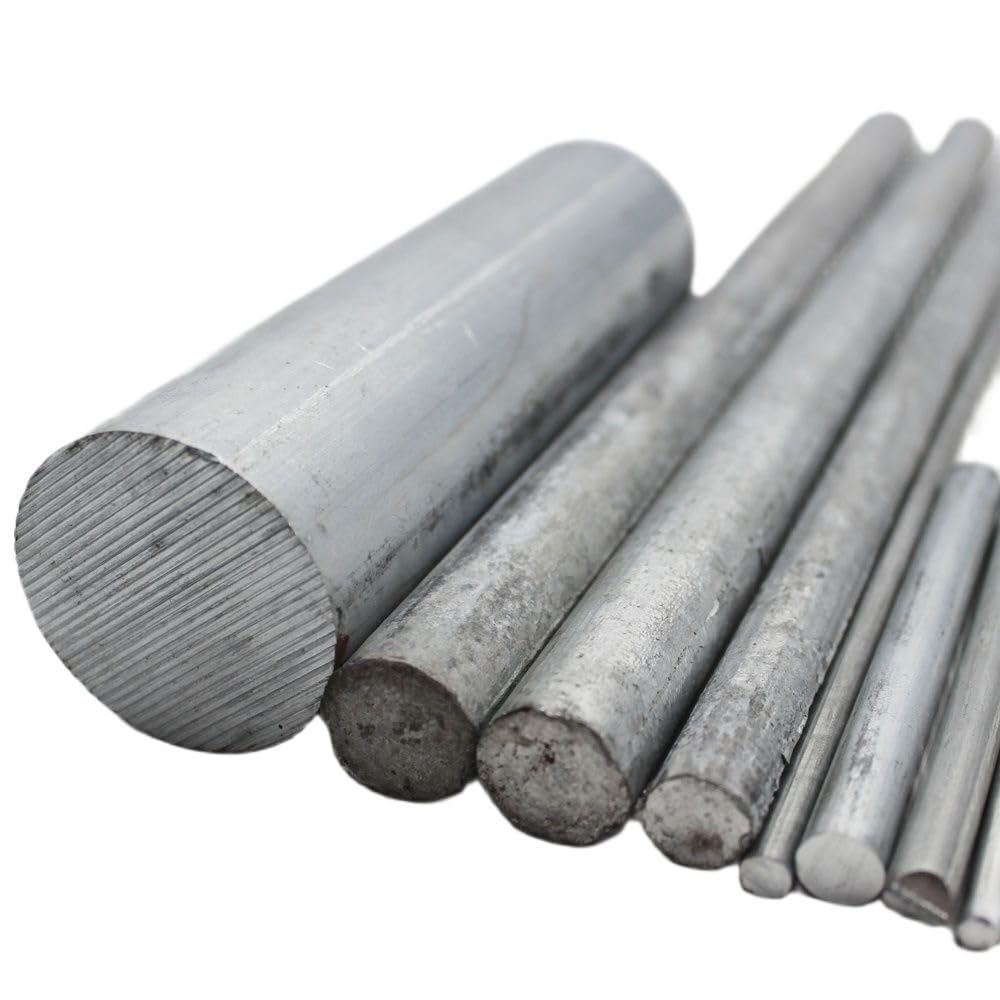 Barra tonda solida di zinco in metallo industriale, lunghezza 100, 200, 500 mm, diametro 2-120 mm, 1 pezzo(100X25MM)