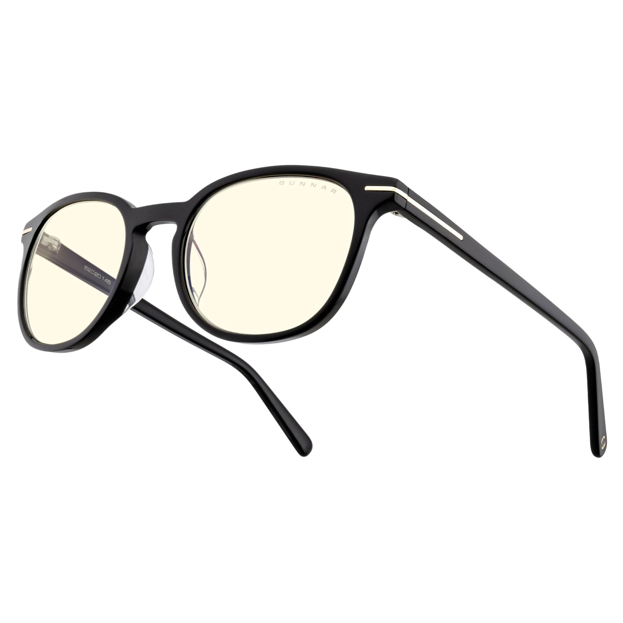 Gunnar Blaulichtfilter-Brille - Davis - Onyx - Clear | Computer-/Gaming-Brille - Davis - Onyx - Clear - 35 % Blaulicht- & 100 % UV-Schutz - Patentierte Technologie