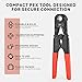 iCrimp Pex Pipe Crimping Tool kit for 3/8,1/2,3/4,1-inch Copper Ring with Free Gauge&Pex Pipe Cutter -Meet ASTM F1807 and Portable