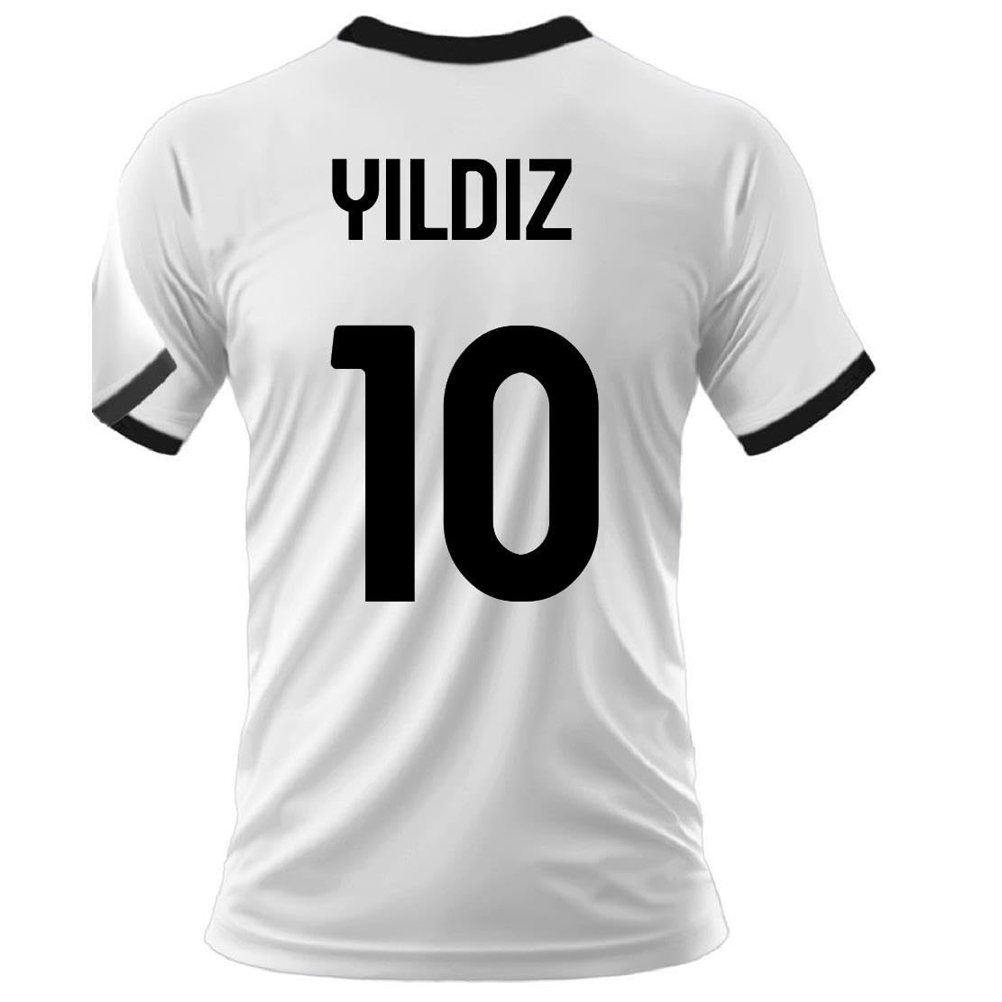 JUVENTUS Maglia Calcio Juve Bianco Nera | Campionato Serie A | Replica Ufficiale FC | Scegli Il Tuo Giocatore Gatti Cambiaso Yildiz Conceição Vlahovic PS 41410-MIX-3