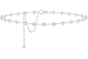 Rhinestone Flower Waist Belt: Elevate Your Prom Attire