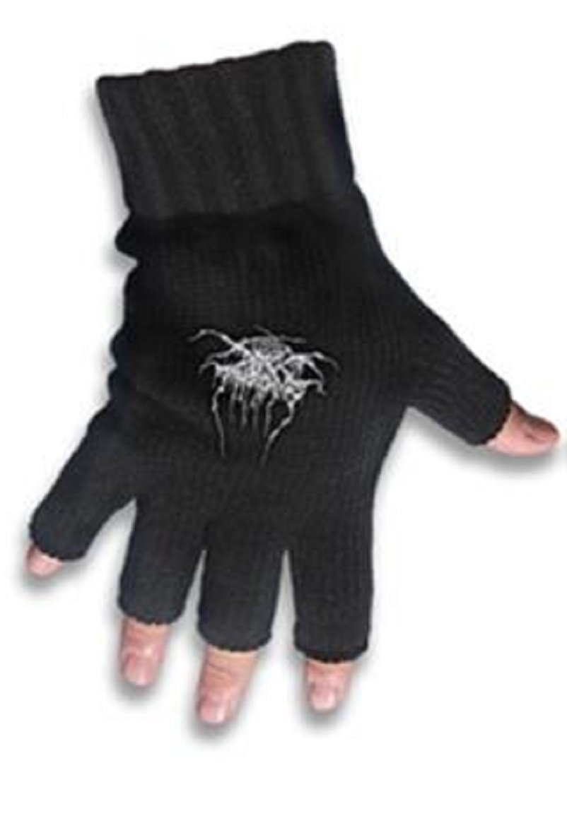 Darkthrone Black Logo Fingerless Gloves