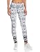 Karen Kane Women's Active Long Pant Deco Noir Print Side Crochet