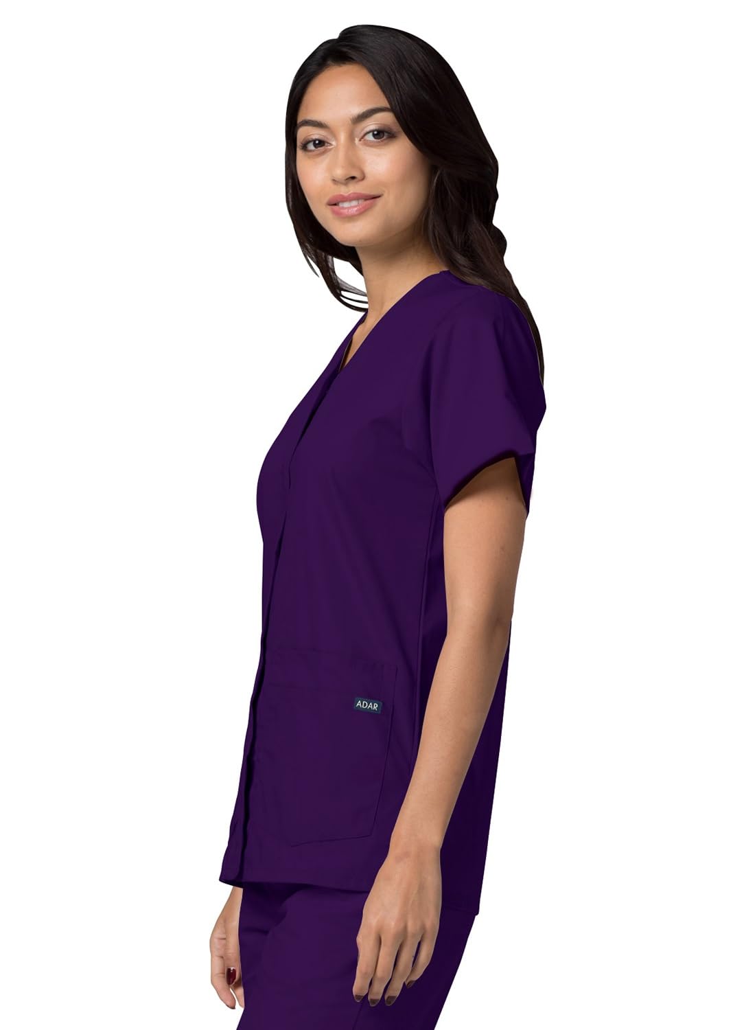 Adar Uniforms Damska koszula medyczna 604prpm fioletowa, M UK
