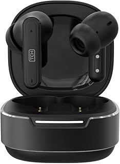 TCH Wireless Earbuds D6 Sound Hunt Hybrid Noise Cancellation Bluetooth 5.4 Wireless, ANC ear buds 6-Mic ENC 45H Playtime, AI crystal-clear calls 13mm driver, Dual Connection, earphones iPhone Android