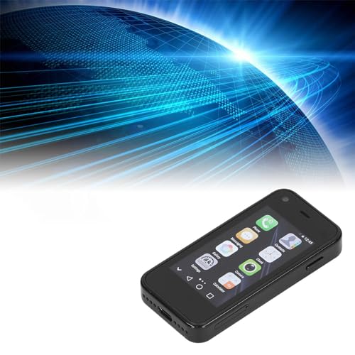 Mini Smartphone 3G med Fodral – Barntelefon 2,5" Dual SIM svart