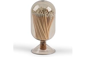 AMAZE Glass Match Cloche - Matches in a Jar With Striker