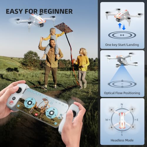 Image of Pallton Drone with Camera for Adults and Beginners, Foldable RC Quadcopter