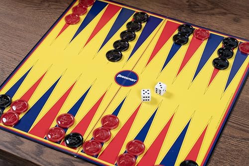 Pressman Backgammon juego clásico para 2 jugadores miniatura 5