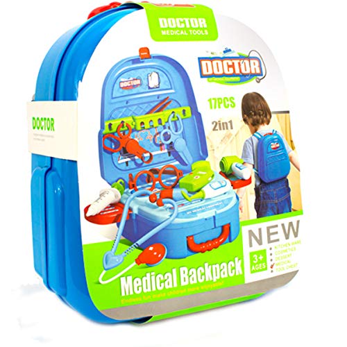 MOCHILA BANCADA KIT MÉDICO BRINQUEDO DOUTOR DODÓI INFANTIL 9019M