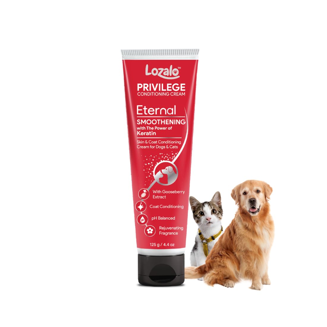 Lozalo Privilege Pet Conditioning Cream-125 gm, Eternal | Leave in Conditioner for Dogs & Cats | with Keratin & Gooseberry Extract (B0BSQRX84Z) Amazon Price History, Amazon Price Tracker