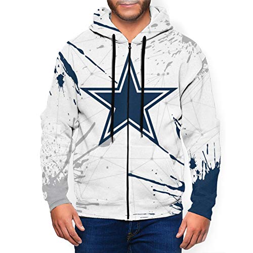 Littlearth Dallas_Hoodies Mens Long Sleeve Sweatshirts Football Pullover Apparel XX-Large