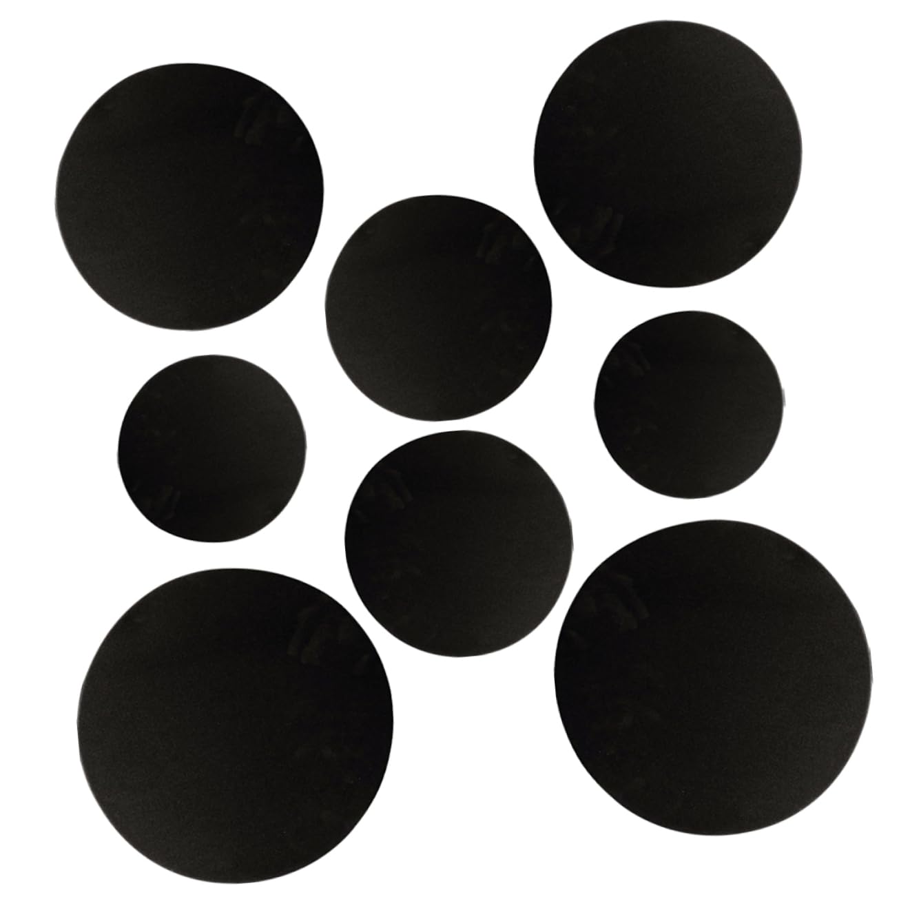 Yardwe 8Pcs Drum Mute Pads Low Volume Drum Practice Mute Mat for Quiet Practice Sessions Noise Reducing Sound Control