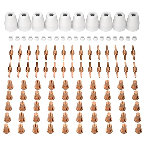 ARCCAPTAIN 110PCS PT31 Plasma Cutting Consumables for CUT-45, CUT-50, CT-312 with PT-31 Torch