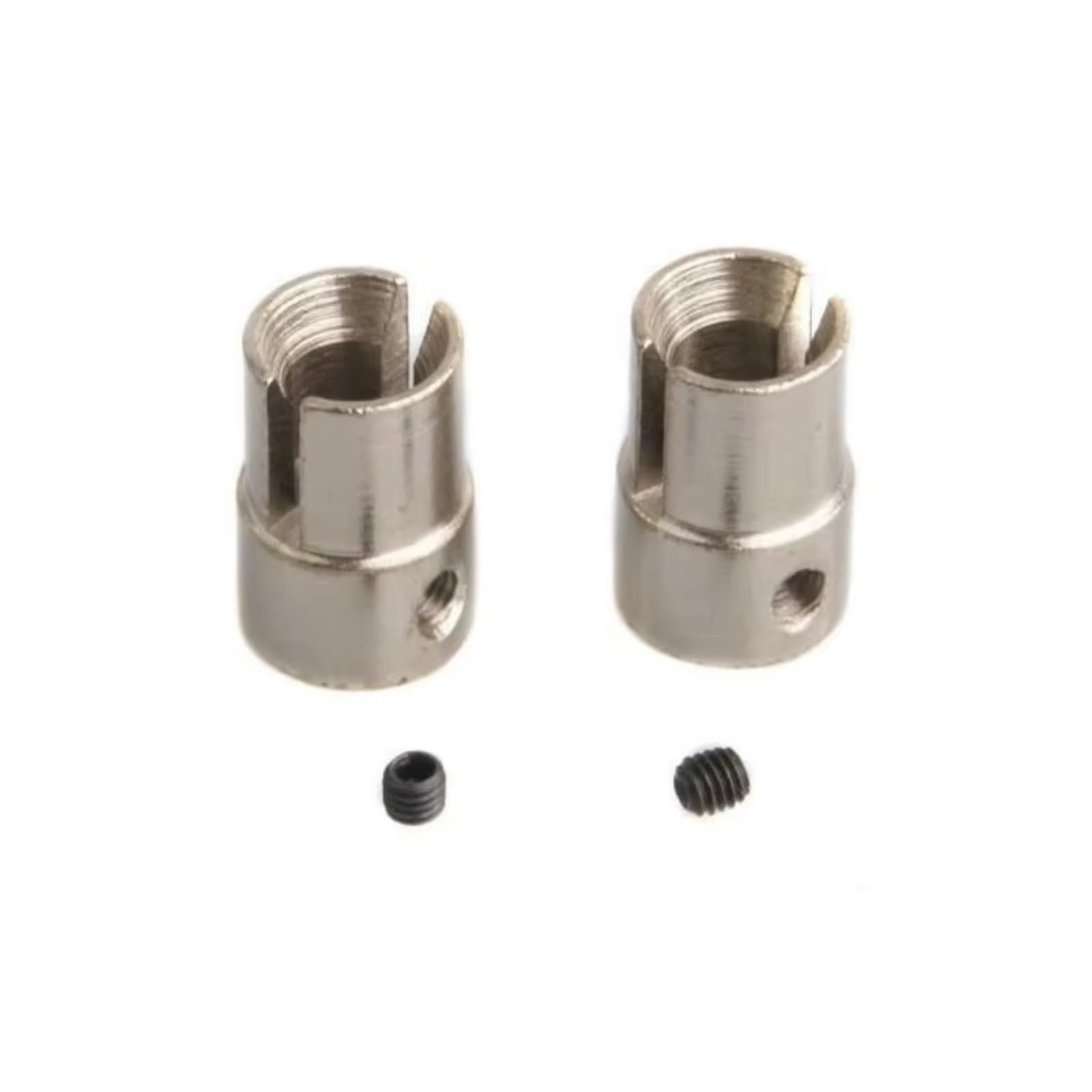 ModèLes RéDuits Rc pour HSP 94101 94102 94103 94107 94111 94123 1/10 2 Pièces Métal Joint Universel Cup B RC Voiture pour Buggy Camion Pièces Rechange(Silver)